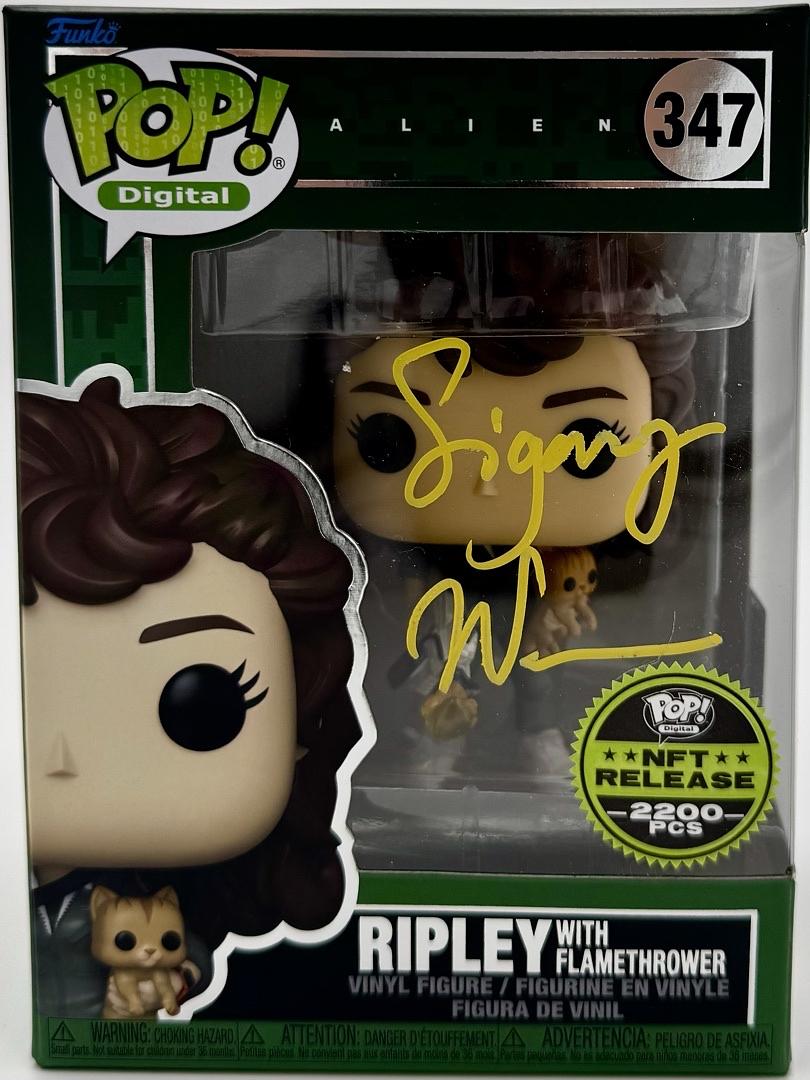 Sigourney Weaver Signed Funko Pop #347 Ripley w/Flamethrower